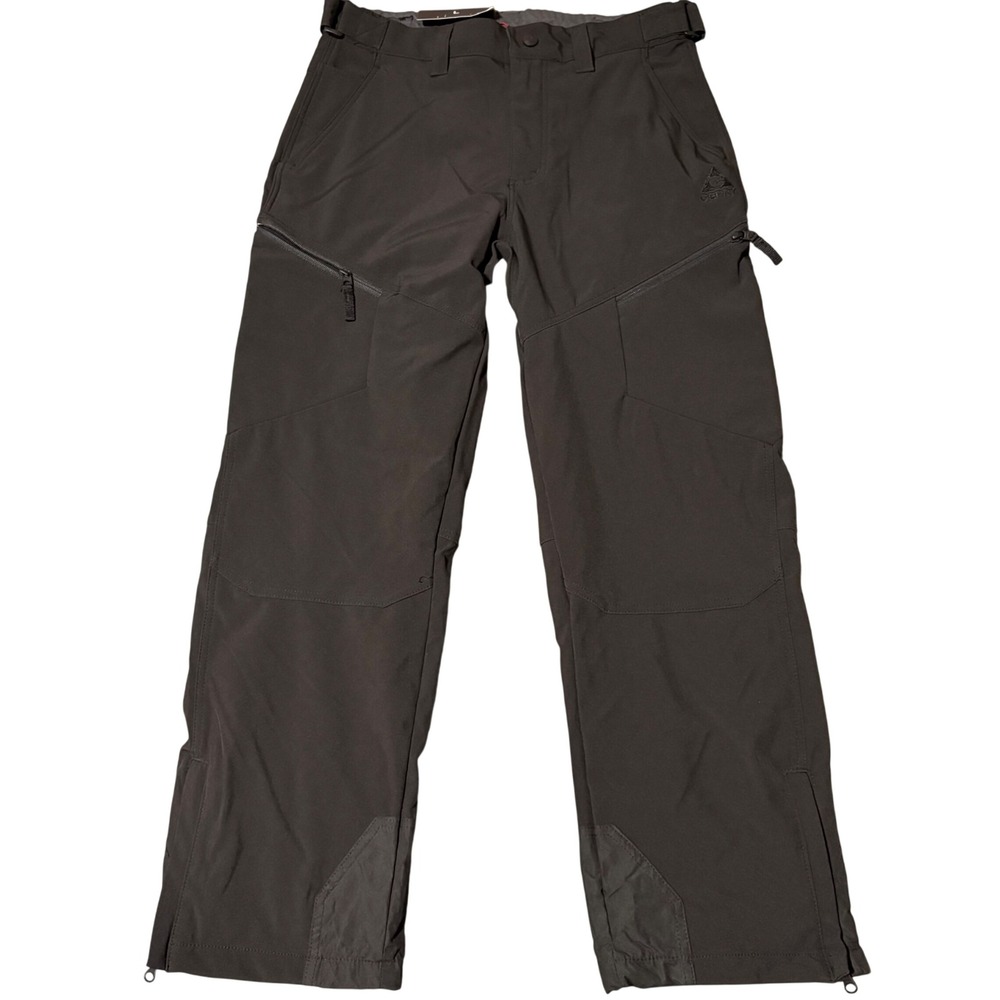 Gerry Softshell Fleece Lined Pants Mens Large Black Outdoor Hiking NEW